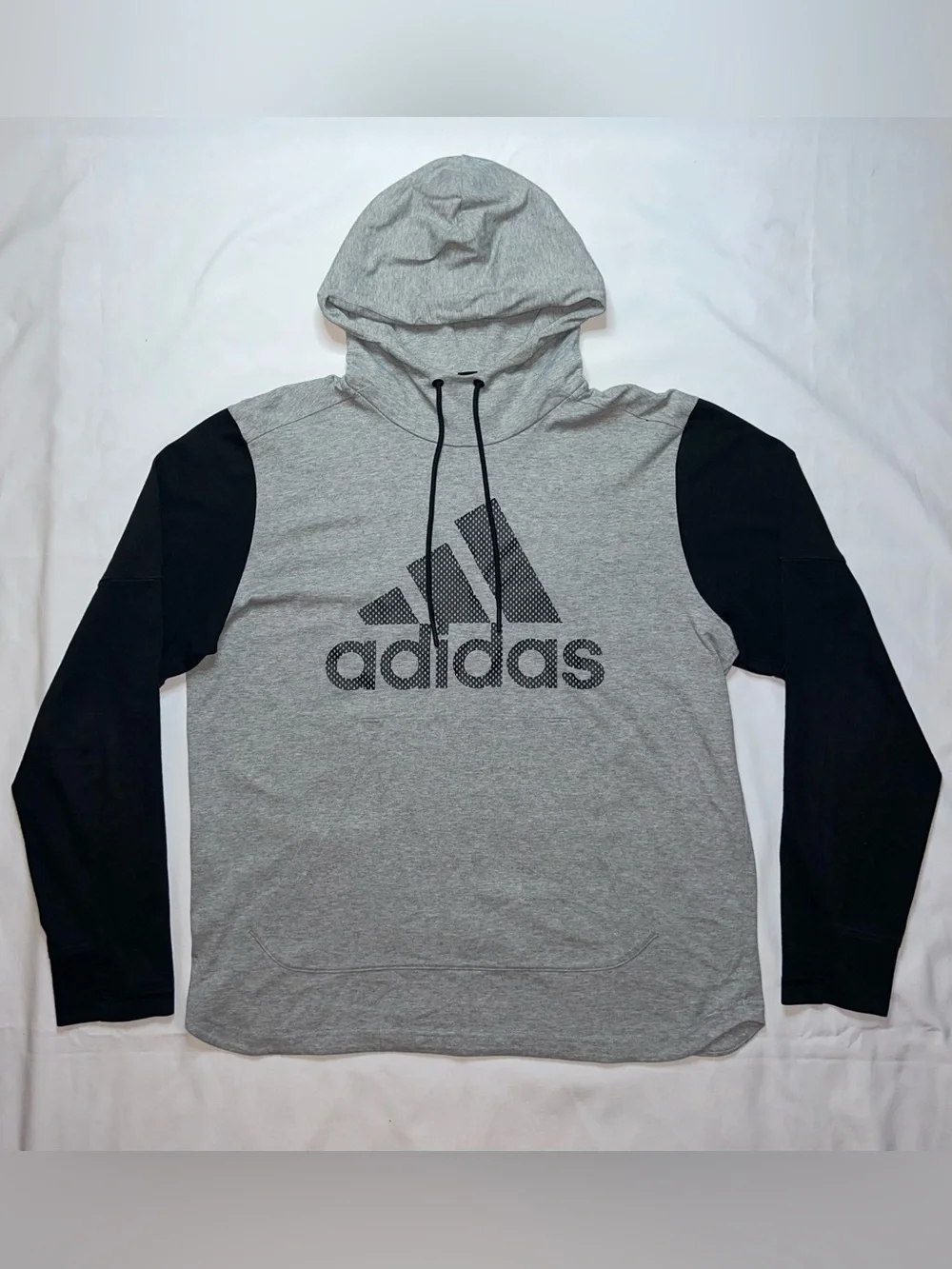 Adidas Gray Black Performance Hoodie Men’s L Gym